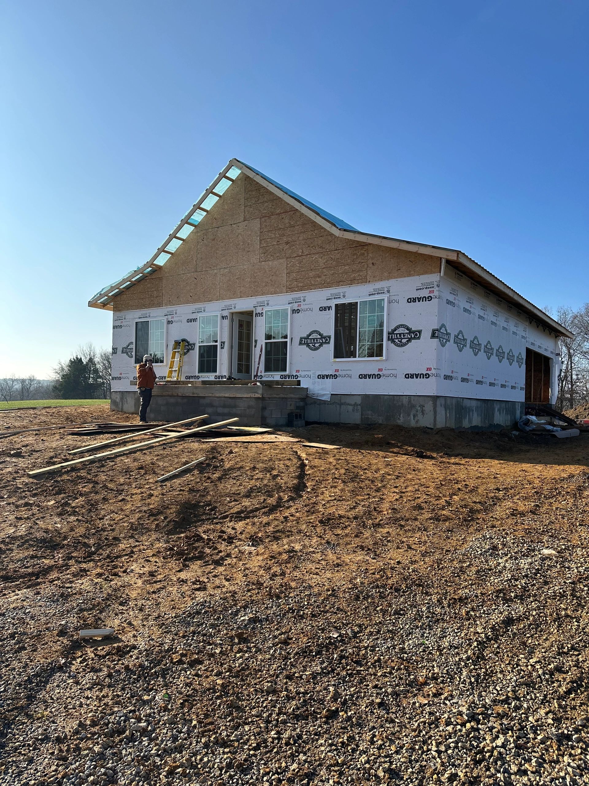 Completed new residential home construction from foundation to finish — Rough River Lake, western Kentucky