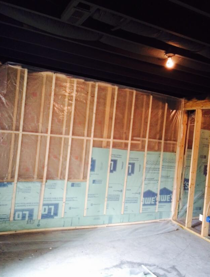 Finished basement living space Kentucky