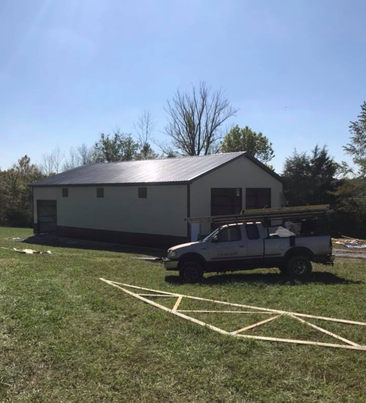 Custom pole barn and home addition build Kentucky